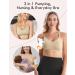 HOFISH Hands Free Pumping Bra | Seamless Padded Nursing Maternity Bra | S-2XL | Beige | Ideal for Pregnancy, Breastfeeding, and Working Out - Buy Online on GoSupps.com