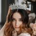 AW BRIDAL Crystal Wedding Tiara Crown - Rhinestone Queen Crown for Women - Silver Bridal Party Hair Accessory - Buy Online on GoSupps.com