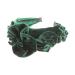 Ladies Velvet Rosette Rose Flower Evening Occasion Wide Headband Alice Band (Emerald)