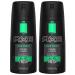 Axe Gold Fresh Iced Mint & Leather Deodorant Body Spray 4.0 oz (Pack of 2)