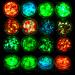 Spearlcable Glow in The Dark Chunky Glitter 12 Boxes Luminous Iridescent Glitter Tiffany Rose Yellow Flakes for Face Eyes Body Hair DIY Nail Art Decals (A)