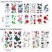 Waterproof Butterfly Flower Temporary Tattoos Stickers - 60 Sheets | Women's Multiple Design Styles - Buy Online on GoSupps.com