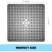 YINENN Shower Mat 21x21 inches with Suction Cups, Drain Holes - Non Slip & Washable for Showers | Clear Gray - Buy Online on GoSupps.com