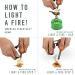 Light My Fire Ferro Rod Fire Starter | Flint and Steel Kit | 12,000 Strikes | 2-in-1 Whistle | Rustyorange - Buy Online on GoSupps.com