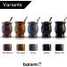 BARGRIN Mate Argentino Set for Yerba Mate - Includes Stainless Steel Bulb and a Bulb Cleaning Brush - Matte Double Wall Kit Stainless Steel Black 3D - Buy Online on GoSupps.com