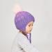 LANGZHEN Toddler Winter Hat Earflap Knit Cap for Baby Boys Girls 2-4 Years - Purple - Buy Online on GoSupps.com