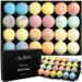 Luxury Bath Bombs for Women - Gift Set of 24 Bathbombs with Organic Essential Oils - Natural Vegan Soap for Moisturizing Fizzy Bubbles Luxury 2.3 Ounce (Pack of 24)