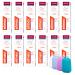 Elmex toothpaste caries protection Professional 75 ml 12 Set (12 x 75 ml) - medical tooth cleaning for highly effective caries protection and Celexqua toothbrush cap