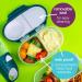 b.box Strawberry Shake Reusable Food Storage Container with 2 Sealed Compartments and Clip - Perfect Snack Box for Kids - Buy Online on GoSupps.com