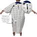 Classy Pal Hospital Gown with Front Snaps - Unisex Cotton Blend Patient Gown for Medical Needs - XXL Size - Buy Online on GoSupps.com