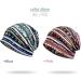 WELROG Women's Chemo Hat - Soft Slouchy Turban & Lace Headscarf - Blue/Pink Geometric Head Wraps for Comfort & Style - Buy Online on GoSupps.com