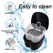 Keedolla Denture Box Case Orthodontic Dental Retainer False Teeth Holder with Strainer Basket False Teeth Cleaning Container Retainer Cleaning Box Travel - Black and Purple Black & Purple - Buy Online on GoSupps.com