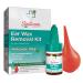 Similasan Ear Wax Removal Kit, 0.33 Ounce Bottle, Ear Drops with Bulb Syringe, Temporary Ear Relief, Remove Ear Wax, Clean Ears .33 oz With Bulb
