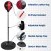 NSG Kids Punching Bag & Boxing Gloves Set - Freestanding & Height Adjustable - Junior Gloves & Hand Pump Included - Ages 3+ - Red/Black - Buy Online on GoSupps.com