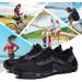 SOBASO Water Shoes - Quick Drying Aqua Shoes for Women and Men | Ideal for Water Sports, Diving, Hiking, and Travel | All Black - Size 12 Women/10.5 Men - Buy Online on GoSupps.com