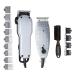 Andis Barber Combo-Powerful High-speed adjustable clipper blade & T-Outliner T-blade trimmer with fine teeth for dry shaving, outlining and fading With a BeauWis Blade Brush Included