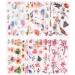 Knaid Watercolor Birds and Flowers Stickers Set - Decorative Scrapbooking Stickers for Kids and DIY Crafts - Buy Online on GoSupps.com