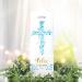Personalized Wall Sticker Baptism Candle - Blue Cross Leaf Motif | Unique 25cm x 7cm Gift for Baptism Celebrations - Buy Online on GoSupps.com