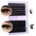 Fluffy Lash Clusters Thick Eyelash Clusters Fluffy DIY Individual Lashes 100D+120D Cluster Lashes Lashes Individual Cluster 280PCS D Curl Lash Extensions by Boahankuke (12-18mm) G-280PCS-100D+120D