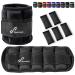 Sports of ankle weight adjustable weight set on the ankle wrist crites on the wrist 0.45 kg - 2.25 kg (per ankle) / 0.9 kg - 4.5 kg (per pair) 2 packs black