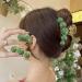 3 Pcs Acrylic Pearl Hair Clips for Women - Green Hair Barrette Clamps - Stylish Hair Accessories for Party and Wedding Styling - Buy Online on GoSupps.com