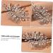Angoily Hair Comb Pearl Hair Barrettes Hair Accessories for Bride Leaves Headpiece Flower Hair Clips for Women Crystal Hair Accessories Rhinestone Hair The Flowers Women's Iron - Buy Online on GoSupps.com