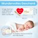 Gl cksgut Rattierorch Baby Blue 5-Part Set | Birth Stork with Wooden Stick Name Tag Greeting Card & Pen | Perfect Birth Gift for Baby Boy - Buy Online on GoSupps.com