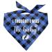 I thought i was the baby dog bandana dog bandana buffalo plaid pet scarf dog scarf accessories baby announcement dog bandana dog bandana gift for small medium large dog bandana pet scarf (b38) blue checkered
