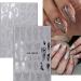 JMEOWIO 10 Sheets Glitter Black White Flower Nail Art Stickers Decals Self-Adhesive Cute Rose Nail Supplies Nail Art Design Decoration Accessories - Buy Online on GoSupps.com