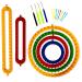 Olikraft Knitting Loom Tool Kit   Set of Circular Round and Long Rectangular Looms with Loom Picks and Plastic Darning Needle. Great for Kids or Baby Blanket and Hat Multicolored