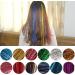 12 Colors Hair Tinsel Strands Kit - 2400 Strands for Extensions & Party Decoration - Buy Online on GoSupps.com