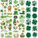 XIYOKA 100+ Pcs St Patricks Day Tattoos  Include 22 Unique Sheets St. Patrick's Day Tattoos Stickers  Shamrock Tattoos and Green Temporary Tattoos  Lucky Clover Temporary Tattoos for Kids Party Favors Accessories or Iris...