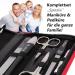 Three Swords Germany 10 pcs Travel Nail Care Set 'Spezia' - Red Synthetic Leather Case with Scissors Pliers Tweezers & Glass Nail Files | International Shipping Available - Buy Online on GoSupps.com
