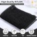 African Exfoliating Net Sponge Set - 4 Pieces Premium Nylon Wash Net Shower Scrubber for Body | Long Bath Sponge for Skin Smoothing - Black Brown Pink Purple - Buy Online on GoSupps.com
