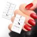 Press-On Nail Application Cards | 50 Pack | DIY Nail Kit Instructions | Marble & Rose Gold Design - Buy Online on GoSupps.com