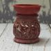 Hand Painted Red Elephant Soapstone Oil Burner Aroma Diffuser | Jali Work Tea Light Holder for Aromatherapy - Buy Online on GoSupps.com