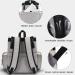 Diaper Bag Backpack with Changing Pad, Pacifier Case & Stroller Straps - White/Grey - Buy Online on GoSupps.com