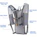 Buy Grey Drinking Bag & Water Backpack | 2L Bladder for Cycling Running & Hiking - International Shipping - Buy Online on GoSupps.com