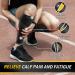 CAMBIVO Calf Compression Sleeves - Men & Women Footless Socks for Shin Splints Support - Running, Sports, Flight, Hiking, Marathon - Black (PAIR), L-XL - Buy Online on GoSupps.com