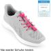 BodyPride Premium Lazy Laces - Elastic Quick Closure for Sports | 12 Colors Reflectors 120 cm Pink | No-Tie Fast Lace System for Marathon Triathlon Kids & Seniors - Buy Online on GoSupps.com