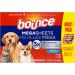 Bounce Pet Hair and Lint Guard Mega Dryer Sheets with 3X Pet Hair Fighters Fresh Scent 180 Count - Buy Online on GoSupps.com