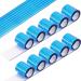 4800 Pcs Self Adhesive Mosaic Tiles Glass Mirror Small Square Mosaics Tiles Stickers Disco Ball Mirror Tiles for Disco Ball DIY Craft Decoration Living Room Party Accessory  5 x 5 mm (Blue)