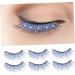 Gogogmee 5 Pairs False Eyelashes Fake Lashes Colored Eyelashes Soft Thick Lashes Soft Light Fake Lash Blue Lashes Rhinestone Eyelashes Cosplay Lashes Fake Eyelashes Fiber - Buy Online on GoSupps.com