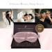 SILKSLEEK 22 Momme Pure Mulberry Silk Sleeping Eye Mask - 100% Silk Filled Travel Essentials for Super Soft Comfort - Blush Pink - Buy Online on GoSupps.com