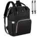 Diaper Bag Backpack - Ticent Multifunction Travel Back Pack Large Maternity Nappy Bag Baby Changing Bags with Stroller Straps, Waterproof and Stylish Black