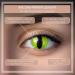 Aricona Poison Green Cat Eye Contact Lenses - Colorful Motif Lenses for Carnival & Costume Parties - 2 Pieces - Buy Online on GoSupps.com