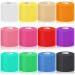 12 Pieces Foam Prewrap Athletic Tape Sports Wraps Prewrap and Athletic Tape Pre Wrap Tape Breathable Sports Tape Pre Wrap for Running Hiking Hair (Assorted Colors)