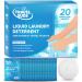 TravelSuds Laundry Detergent Sink Packets (20 pack) | Travel Laundry Detergent for Hand Washing in the Sink Includes Free Sink Stopper | Pack of 20
