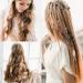 RONRONS 6 Pack Handmade Boho Hippie Hair Extensions with Feather Clip Comb - DIY Accessories for Women in Brown, Black, and Khaki - Buy Online on GoSupps.com