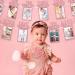 Whaline 1st Birthday Baby Photo Banner for Newborn to 12 Months  Monthly Milestone Photograph Bunting Garland  First Birthday Celebration Decoration (Rose Gold) - Buy Online on GoSupps.com